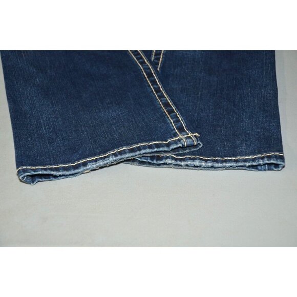 Silver Suki Denim Western Jeans Size 26 X 30 Mid Rise Boot Cut Embroidered - Picture 9 of 13